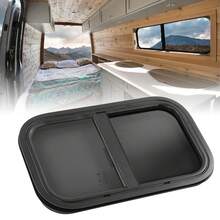 Wohnmobil Schiebefenster mit abgerundeten Ecken – Wasserdichtes Aluminium-Fenster mit UV-Schutz & schwarzer Pulverbeschichtung – Für Camper, Wohnwagen & Nutzfahrzeuge – 535x335mm - A - Übersicht 10