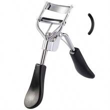 1Pc Stainless Steel Eyelash Curler, 2Pcs Eyebrow Brush, For Eyelashes And Eyebrows - Black - View 9