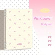 Buku Catatan Lembar Lepas Motif Polkadot dan Pita Ukuran A5/B5 (60 Lembar/120 Halaman) Buku Catatan Gaya Estetik Tinggi untuk Siswi SMP, Perlengkapan Penting untuk Kembali ke Sekolah, Scrapbooking dan Kolase - A5 - View 8