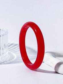 1 buah Gelang Resin Bulat untuk Wanita, Gaya Cina Baru, Aneka Warna, Pelangi - gelang - View 4