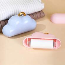 Cloud 滾輪除毛器附替換紙，便攜式寵物毛髮除毛器，適用沙發、衣物、家具與地毯，狗毛貓毛動物毛屑除毛滾輪，含 1 捲紙 - 彩色 - 查看 5