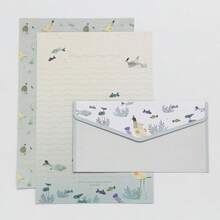 Ready Stock Creative Chinese Style Vintage A5 Letter Paper Set Wholesale, Fresh Beautiful Floral Western Style Envelopes - 6 Sheets Of Stationery + 3 Envelopes/set - View 12