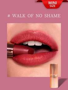 Charlotte Tilbury CT Modern Matte Lip Gloss 1.1g Matte Lip Glaze Lipstick Small Gold Tube[Mini Size] - Hickey 1.1g - View 3