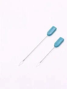 1/2/3pcs Blue Handle Sewing Machine Threader, Threading Guide Device, Long Sewing Machine Threader, Universal Threader For Home And Industrial Sewing Machines, Blue Plastic Handle Threading Needle Guide Device - Multiple Styles - View 10