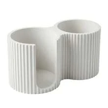 Coffee Storage Box, Multi-Purpose Storage Box, Suitable For Kitchen, Bathroom, Living Room, Minimalist Striped Makeup Storage Box, Creative Cotton Swab & Cotton Pad Integrated Holder, 2-In-1 Bathroom Cotton Swab Box, Sink Countertop Tidy Decor, Bedroom Vanity High-Value Decoration - Multicolor - View 9