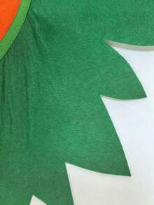 Halloween Pumpkin Costume, Adult Pumpkin Cape, Headpiece And Trick-Or-Treat Bag, Suitable For Halloween Role Play And Party "Trick Or Treat" Cute Outfit, Ideal Holiday Gift - Multicolor - View 9
