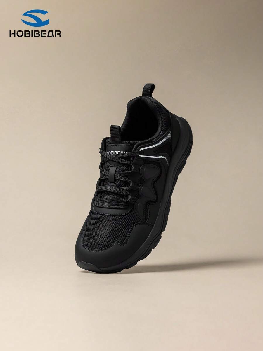 HOBIBEAR Wide Toe Retro Casual Chunky Sneakers Unisex Breathable Commuter Sneakers