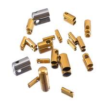 20Pcs Stainless Steel Leather Cord Chain Clasp Connectors, Leather Cord Pendant Connectors For DIY Necklace, Bracelet, Handmade Jewelry Accessories - DIY Accessories - View 6