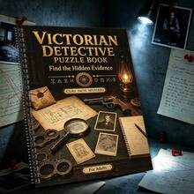 Victorian Detective Game Book, Immersive Puzzle Experience For Adults, Combination Of History And Deduction, Adult Intellectual Challenge, Leisure And Stress Relief, Multiple Styles Available (Pen Not Included) - Single Piece - View 2