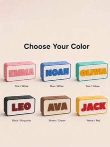 Personalized 3D Printed Name Piggy Bank, Custom Money Box, Nursery Decor,Christmas Gift - Multicolor - View 4