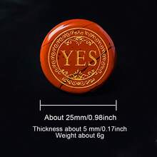 1pc Natural Crystal Yes No Decision Stone, Both Sides Engraved Choice Stone, Quick Divination Stone To Reduce Inner Conflict, Two Option Meditation - Decision Stone - View 7