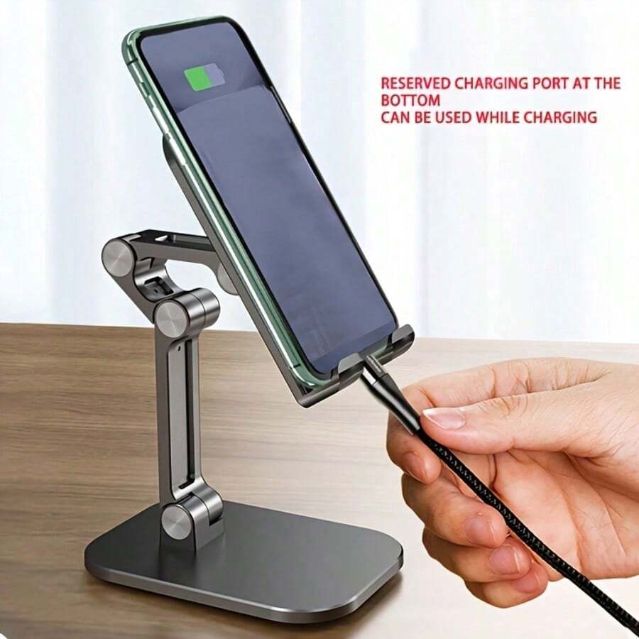 Portable Adjustable Desktop Phone Stand, Suitable For 4.7 To 10 Inch Smartphones And Tablets