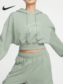 Nike Sportswear Women's Cropped Pullover Sweatshirt FV7778-370 - FV7778-370 - View 1