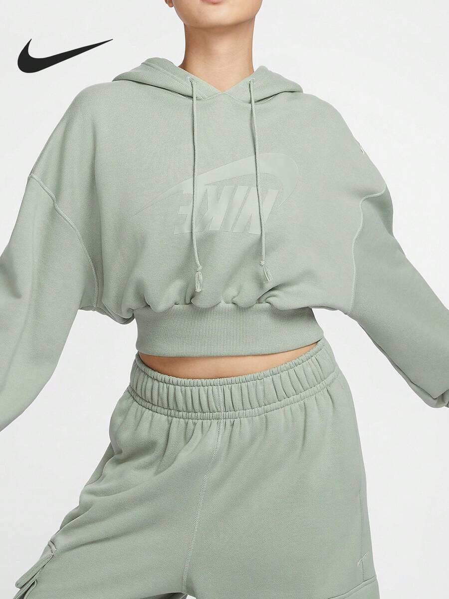 Nike Sportswear Women's Cropped Pullover Sweatshirt FV7778-370 - FV7778-370 - View 1