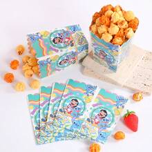 6pcs/12pcs/24pcs Anime Cartoon Theme Party Candy Boxes, Theme Party Gift Boxes, Candy And Cookie Boxes, Party Gift Bags, Party Gift Boxes, Suitable For Birthday Party, Candy And Popcorn Box Decoration, Back To School Season Party, Holiday Essential Party Supplies - Multicolor - View 3