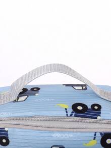 Tas Bekal Anak-Anak Motif Lucu, Desain Sederhana yang Disukai Anak-Anak, Motif Astronot, Mobil, dan Balet Membuatnya Lebih Cantik, Cocok untuk Perjalanan, Piknik, dan Acara Lainnya, Hadiah Sempurna untuk Anak Laki-Laki dan Perempuan di Hari Libur dan Ulang Tahun, Tas Tangan yang Dapat Digunakan Kembali - Mobil itu berwarna biru muda. - View 4
