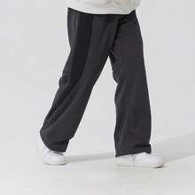 Nike Men's Mid-Rise Drawstring Elastic Waist Straight-Leg Fleece-Lined Joggers - Dark Gray - View 4