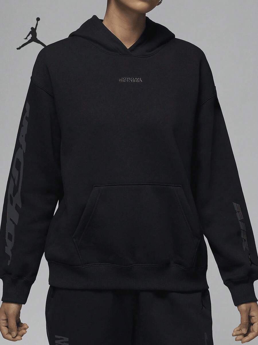 Nike Authentic JORDAN Women's Thermal Lined Pullover Knit Sweatshirt FV7171-010 - FV7171-010 - View 1