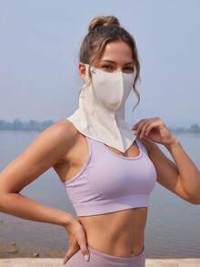 CAMEL CROWN Seamless Sun Protection Face Mask, UPF50+ UV Protection, Summer Hyaluronic Acid Ice Silk Cool Breathable Sunscreen - Asami an - View 4