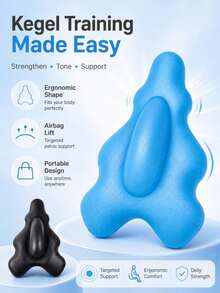 1pc Kegel Exerciser, Pelvic Floor Muscle Trainer, Unisex Massager, Home Fitness Equipment, Buttock Exerciser, Back To School Season - Multicolor - View 3