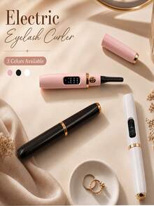 Heated Electric Eyelash Curler – LCD Display, 3 Temperature Settings, USB Rechargeable 300mAh Battery. Fast And Gentle Curling, Long-Lasting Hold All Day – Lightweight And Portable, Suitable For Home Or Daily On-The-Go Use. - Multicolor - View 7