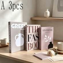 Minimalist Fresh Faux Book Inspirational Healing Decorative Books For Living Room Bedroom Desktop Display, Suitable For Club Villa Clothing Store Homestay Soft Decor, 2/3pcs - Decor Book - View 4