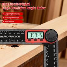 1PC 2-In-1 Digital Angle Meter Inclinometer Digital Angle Ruler Electronic Goniometer Protractor Angle Finder Measuring Tool - A - View 5