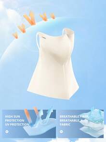 CAMEL CROWN Seamless Sun Protection Face Mask, UPF50+ UV Protection, Summer Hyaluronic Acid Ice Silk Cool Breathable Sunscreen - Asami an - View 5