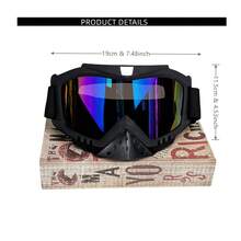 Adult Ski Goggles, Suitable For Skiing, Cycling, Hiking, Motocross, Snowmobiling, Outdoor Sports Nose Protection Eye Protection, PC Lens - Multicolor - View 6
