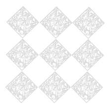 SHIOUCY 12-Panel Hanging Foldable Room Divider, White PP Hollow-Carved Privacy Screen For Space Partition & Home Decor - White - View 7