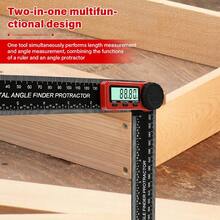 1PC 2-In-1 Digital Angle Meter Inclinometer Digital Angle Ruler Electronic Goniometer Protractor Angle Finder Measuring Tool - A - View 4