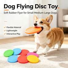 Pet Supplies, Silicone Soft Flying Disc, Durable And Bite-Resistant Flying Disc, Dog Training Toy, Suitable For All Breeds Of Dogs To Play - Multicolor - View 3