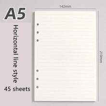 A5 6-Ring Transparent PVC Loose Leaf Notebook, Replaceable Loose Leaf Diary, Includes Lined/Grid/Blank Refill Paper And Loose Leaf Pockets, DIY Planner Storage Notebook, School Office Stationery - A5 - View 9