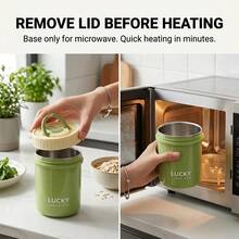 Microwaveable Insulated Food Jar For Hot Food, 304 Stainless Steel Thermal Lunch Box, Leakproof Warm Food Container With Handle, Insulated Bowl, Heated Lunch Box For Student School, Food Storage Containers - Multicolor - View 4