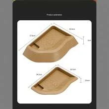 Reptile Tortoise Bath Basin With Dual Slope Ramp, 2 In 1 Turtle Soaking Pool Feeding Dish, Non-Slip Climbing Platform For Terrapin Lizard Gecko Habitat Decor - Style A - View 2