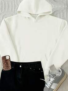 Women Sweatshirts & Hoodies - White - View 2