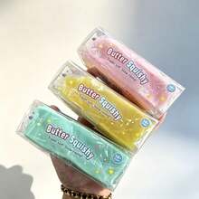 Butter Stick Squeeze Toy, Soft Silicone Cream Bar, Colorful Stress Relief Gadget - Multicolor - View 2