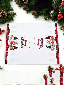 1pc Ultra-Fine Fiber Christmas Hand Towel, Santa Claus, Snowflake, Reindeer, Christmas Tree Pattern, Dish Cloth, Kitchen Cleaning Rag; Kitchen Decor, Outdoor Party Supplies, Suitable For Christmas Kitchen, Bathroom Decoration, Advent Gift, Christmas Surprise Small Gift - Multicolor - View 15