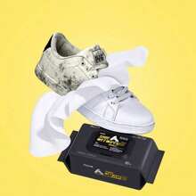 80pcs/1pack Shoe Cleaning Wipes For Various Types Of Shoes, Convenient For Your Daily Life - Multicolor - View 3