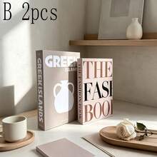 Minimalist Fresh Faux Book Inspirational Healing Decorative Books For Living Room Bedroom Desktop Display, Suitable For Club Villa Clothing Store Homestay Soft Decor, 2/3pcs - Decor Book - View 5