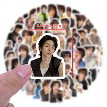 100張趣味K-POP CORTI-S貼紙，CORTI-S禮品周邊，CORTI-S海報裝飾塗鴉文具貼紙，乙烯基防水，適用於筆記本電腦、手機、手機殼、禮物、電腦、手帳本、滑板、水壺、剪貼簿、吉他 - D - 查看 8