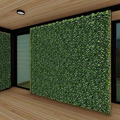 Paradise 58"X97"-1Pc Faux Ivy Fence Privacy Screen Artificial Greenery Wall Backdrop, Fake Grass Wall Panels For Outside Apartment Balcony, Vine Leaf Decor For Outdoor Chain Link