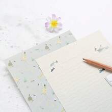 Ready Stock Creative Chinese Style Vintage A5 Letter Paper Set Wholesale, Fresh Beautiful Floral Western Style Envelopes - 6 Sheets Of Stationery + 3 Envelopes/set - View 2
