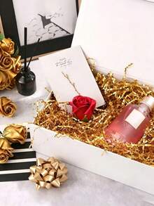 3 Sizes 7 Colors Premium Gift Box Set With Lid, Blank Luxury Packaging Boxes, Suitable For Wedding, Bridesmaid, Birthday, Christmas, Graduation Party Gifts - Multicolor - View 3