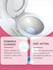 1/6/16/24/36/50pcs Purple And Pink Powerful Deodorizing Effervescent Tablets, With Odor Removal, Urine Stain Removal, Alkaline Dissolving And Rich Foam Functions, Suitable For Toilet Gaps And Other Cleaning Scenarios - Solid State - View 7