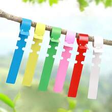 100pcs Waterproof Plastic Plant Labels Hanging Plant Tags Gardening Plant Marker Labels Tools For Flower Pots And Planters - A - View 5