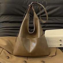 1pc Women's Tote Bag 2026 Spring/Summer New Minimalist Commuter Underarm Bag Large Capacity Crossbody Shoulder Bag - Multicolor - View 8
