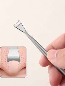 2pcs Metal Jade Eye Massager, Nose Lifting Facial Massager, Wireless Design, Magic Tool For Higher Nose Bridge, Gua Sha Beauty Wand, Facial Massage Lifting And Firming Nose Bridge Enhancer, Muscle Relaxation Beauty Wand, PVC-Free - Multicolor - View 12