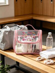 Waterproof Transparent Hair Care Product Storage Bag With Cartoon Printing Portable Hand Wash Bag,Items Are Clear At A Glance, No Need To Search For Hair Rings, Combs, Items Are Clear At A Glance, No Need To Search For Hair Rings, Combs - Multicolor - View 2