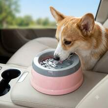 1set-Portable Pet Car Water Bowl, Anti-Spill Leak-Proof Design, Keeps Fur Dry & Car Clean, Perfect For Road Trips, Camping & Daily Walks. - Multicolor - View 4